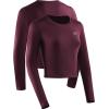 imageNELEUS Womens Running Workout Athletic Crop Shirts Pack of 3BlackGreyRed  Long Sleeve