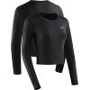 imageNELEUS Womens Running Workout Athletic Crop Shirts Pack of 3BlackGreyRed  Long Sleeve