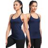 imageNELEUS Womens Workout Tank Top Racerback Yoga Tanks Athletic Gym Shirts8057 BlackGreyNavy Blue 3 Pack
