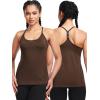 imageNELEUS Womens Workout Tank Top Racerback Yoga Tanks Athletic Gym Shirts8057 Rosy BrownCoffeeBurgundy 3 Pack