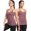 imageNELEUS Womens Workout Tank Top Racerback Yoga Tanks Athletic Gym Shirts8057 Rosy BrownRedBurgundy 3 Pack