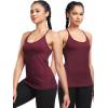 imageNELEUS Womens Workout Tank Top Racerback Yoga Tanks Athletic Gym Shirts8057 Rosy BrownRedBurgundy 3 Pack