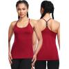 imageNELEUS Womens Workout Tank Top Racerback Yoga Tanks Athletic Gym Shirts8057 Rosy BrownRedBurgundy 3 Pack