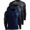 imageNELEUS Mens Dry Fit Long Sleeve Athletic Running Shirts5073 Dark GreyNavySlate Grey 3 Pack