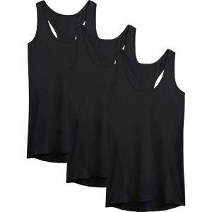 imageNELEUS Womens Workout Tank Top Racerback Yoga Tanks Athletic Gym Shirts06 BlackBlackBlack 3 Pack