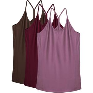 imageNELEUS Womens Workout Tank Top Racerback Yoga Tanks Athletic Gym Shirts8057 Rosy BrownCoffeeBurgundy 3 Pack