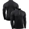 imageNELEUS Mens 3 Pack Athletic Compression Shirt Running Shirts5086 BlackGreyBlue