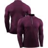 imageNELEUS Mens 3 Pack Athletic Compression Shirt Running Shirts5086 RedNavyBlue