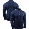 imageNELEUS Mens 3 Pack Athletic Compression Shirt Running Shirts5086 RedNavyBlue