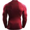 imageNELEUS Mens 3 Pack Athletic Compression Shirt Running ShirtsHeatlock Mock NeckgreyBlueRed