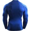 imageNELEUS Mens 3 Pack Athletic Compression Shirt Running ShirtsHeatlock Mock NeckgreyBlueRed