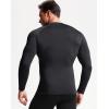 imageNELEUS Mens 3 Pack Athletic Compression Shirt Running ShirtsZ029 BlackGreyBlue