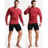 imageNELEUS Mens 3 Pack Athletic Compression Shirt Running ShirtsZ029 BlackGreyRed