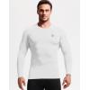 imageNELEUS Mens 3 Pack Athletic Compression Shirt Running ShirtsZ029 BlackGreyWhite