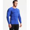 imageNELEUS Mens 3 Pack Athletic Compression Shirt Running ShirtsZ029 BlackRedBlue