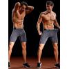 imageNELEUS Mens 3 Pack Performance Compression Shorts6028 3 Pack Black grey navy Blue