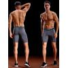imageNELEUS Mens 3 Pack Performance Compression Shorts6028 3 Pack Black grey red