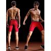 imageNELEUS Mens 3 Pack Performance Compression Shorts6028 NavyBlueRed 3 Pack