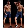 imageNELEUS Mens 3 Pack Performance Compression Shorts6028 NavyBlueRed 3 Pack