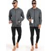imageNELEUS Mens FullZip Athletic Jacket with Hoodies Workout Long Sleeve Fishing Hiking Performance Shirt5901 Pack of 1 Grey