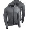 imageNELEUS Mens FullZip Athletic Jacket with Hoodies Workout Long Sleeve Fishing Hiking Performance Shirt5901 Pack of 1 Grey