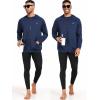 imageNELEUS Mens FullZip Athletic Jacket with Hoodies Workout Long Sleeve Fishing Hiking Performance Shirt5901 Pack of 1 Navy Blue