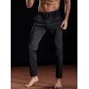 imageNELEUS Mens Workout Athletic Running Tapered Pants7006 One Piece Ofblack