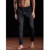 imageNELEUS Mens Workout Athletic Running Tapered Pants7006 One Piece Ofblack