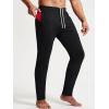 imageNELEUS Mens Workout Athletic Running Tapered Pants7016 One Piece Ofblack