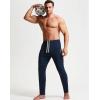 imageNELEUS Mens Workout Athletic Running Tapered Pants7016 One Piece Ofnavy Blue