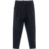 imageNELEUS Mens Workout Athletic Running Tapered Pants7018 BlackNavy Blue 2 Pack