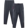 imageNELEUS Mens Workout Athletic Running Tapered Pants7018 One Piece Ofgrey