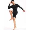 imageNELEUS 4 Pack Mens Workout Long Sleeve Shirts Compression Dry Fit Muscle Tops5009 Crew Neckblack black navy navy