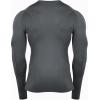 imageNELEUS 4 Pack Mens Workout Long Sleeve Shirts Compression Dry Fit Muscle Tops5009 Crew Neckblack grey navy red