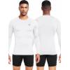 imageNELEUS 4 Pack Mens Workout Long Sleeve Shirts Compression Dry Fit Muscle Tops5009 Crew Neckblack grey navy white