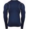 imageNELEUS 4 Pack Mens Workout Long Sleeve Shirts Compression Dry Fit Muscle Tops5009 Crew Neckblack grey navy white