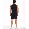 imageNELEUS Mens Dry Fit Workout Running Muscle Tank Top5015 BlackBlackBlack