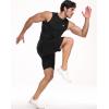 imageNELEUS Mens Dry Fit Workout Running Muscle Tank Top5015 BlackBlackBlack