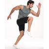imageNELEUS Mens Dry Fit Workout Running Muscle Tank Top5015 BlackGreyNavy Blue