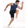 imageNELEUS Mens Dry Fit Workout Running Muscle Tank Top5015 BlackGreyNavy Blue