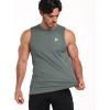imageNELEUS Mens Dry Fit Workout Running Muscle Tank Top5015 BlackGreyRed
