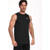 imageNELEUS Mens Dry Fit Workout Running Muscle Tank Top5015 BlackGreyRed