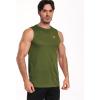 imageNELEUS Mens Dry Fit Workout Running Muscle Tank Top5015 Olive GreenNavy BlueRed