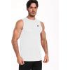 imageNELEUS Mens Dry Fit Workout Running Muscle Tank Top5015 WhiteWhiteWhite