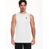 imageNELEUS Mens Dry Fit Workout Running Muscle Tank Top5015 WhiteWhiteWhite