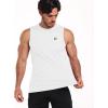 imageNELEUS Mens Dry Fit Workout Running Muscle Tank Top5015 WhiteWhiteWhite