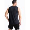 imageNELEUS Mens Dry Fit Workout Running Muscle Tank Top5042 BlackBlueRed