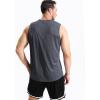 imageNELEUS Mens Dry Fit Workout Running Muscle Tank Top5042 BlackGreyBlue