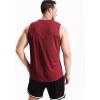 imageNELEUS Mens Dry Fit Workout Running Muscle Tank Top5042 BlackGreyRed