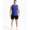 imageNELEUS Mens Dry Fit Workout Running Muscle Tank Top5042 GreyOlive GreenBlue